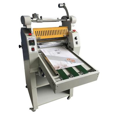 China 450mm Steel Roller Laminator Single /Double Sides Laminating Machine A3 for sale