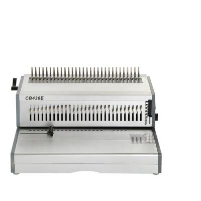 China A3 Binding Machine Aluminum Plastic Electric Hole Binding Machine Comb Punching Machine for sale