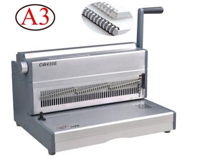 China Double Metal Wire Binding A3 Calendar Binding Machine Wire Punch Binding Machine for sale