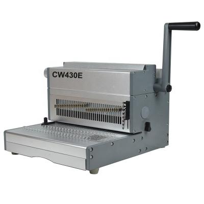 China Desktop Metal Wire O Binding Machine Double Wire Binding Machine for sale