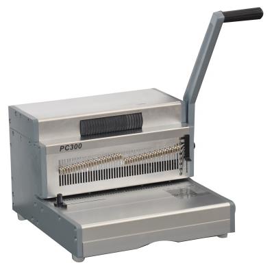 China office supply coil spiral paper book binding binding machine price PC300 for sale