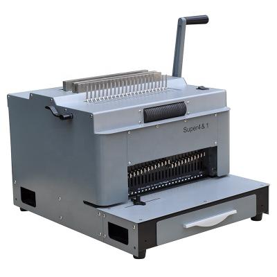 China Metal 4 in 1 punch and comb binding machine, spiral binding machine, wire binding machine for sale