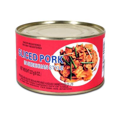 China Canned Pork Twice-Cooked Pork And Bamboo Sprouts 227G Canned Sliced ​​Pork for sale