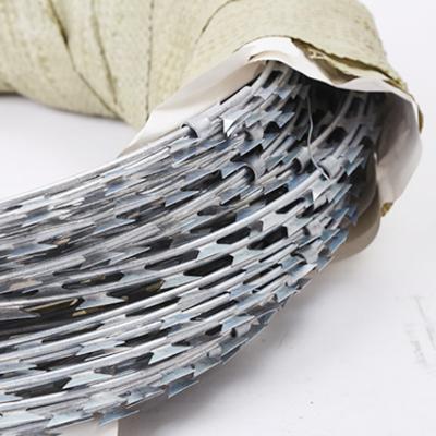 China Iron Wire IStainless Steel Blade Gill Net Galvanized Anti-theft Rope Barbed Rolling Cage Barbed Anti-Climb for sale