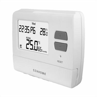 China Weekly Temperature Control Digital LCD Programmable Display Thermostat for Water Heater for sale