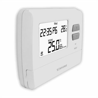 China Modern Large LCD Boiler Floor Heating Programmable Touch Screen Thermostat for sale