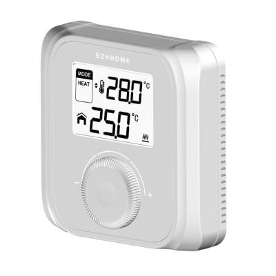 China Modern Digital Dial Knob Heating and Cooling Thermostat for sale