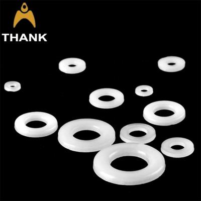 China M2 M2.5 M3 M4 M5 M6 M8 M10 M12 White And Black Flat Plastic Gaskets Single Color Flat Nylon Gasket for sale