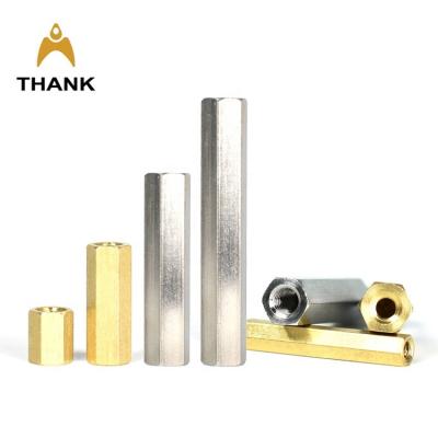 China Hot Sale DIN6334 M2 M2.5 M3 M4 M5 Heavy Industry M6 Stainless Steel Hexagon Threaded Long Hex Coupling Connecting Nut / SS 304 for sale