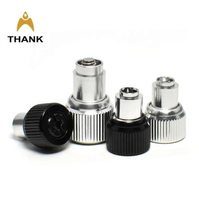 China Black and Silver Color Panel Screw Round Spring Captive Fasteners PF41 PF42 for sale