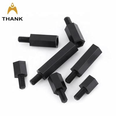 China 66 m2 M2.5 M3 M4 M5 nylon standoff spacer white/black color nylon plastic standoffs and nylon standoffs for sale