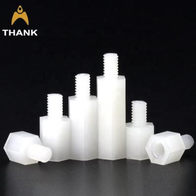 China M2 M2.5 M3 M4 M5 Nylon PCB Standoffs M2 M2.5 M3 M4 M5 Nylon White/Black Plastic Standoffs Male To Hex Spacer Male Standoff for sale