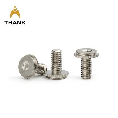 China Flat Stainless Steel CHA CHC CFHA CFHC Self Tightening Screw M3 M4 M5 Knurled Self Clamping Screw Stud Concealed Head for sale