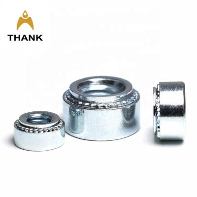 China M2 M3 M4 M5 M6 M8 Heavy Industry Heavy Industry Round Carbon Steel Press Nut S SS CLS CLSS PS Self-Fold Galvanized Nuts for sale