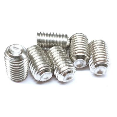 China HEX DIN916 SS304 Stainless Steel M3 M4 M5 M6 M8 Hex Socket Worm Screw Cup Point Set Screw for sale