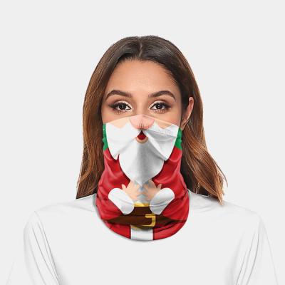 China Sweaty Magic Tube Bandana Scarf Santa Claus Scarf Mask Outdoor Sports Neck Cover Christmas Fast Absorption Delivery for sale