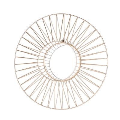 China MUR Round Shape Metal Framed Decorative Wall Mirror for sale