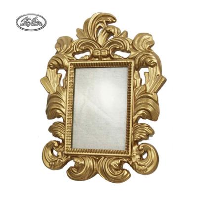 China Resin Artificial Decorative Golden Vintage Ornate Picture Frame for sale