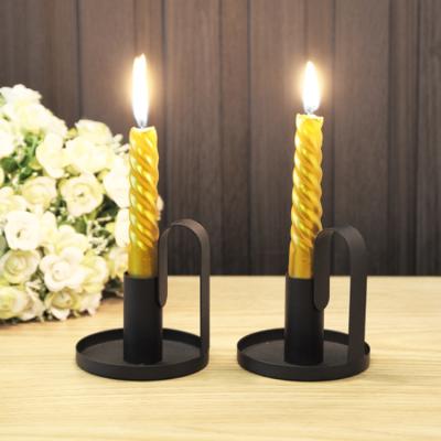 China Home Decoration RTS Candlesticks Tapered Candle Holders Iron Vintage Pillar Candle Holders For Party Wedding for sale