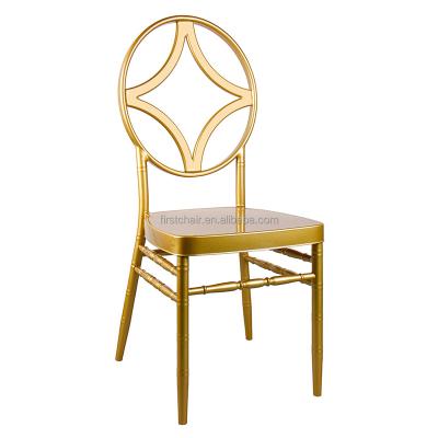 China Hangmei Modern Furniture Wholesale New Stackable Design Around Phoenix Chiavari Back Chair for sale