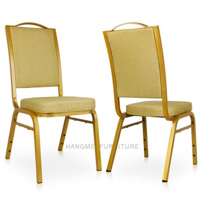 China Contemporary Wholesale Events Hotel Party Stackable Upholstered Padded Wedding Hall Chair for sale