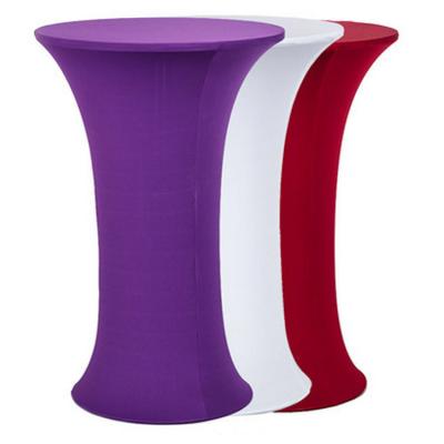 China Oilproof High Stretch Spandex Bistro Cocktail Tablecloth for sale