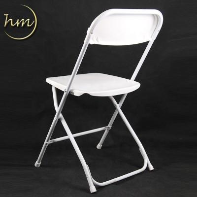 China Backrest and seat are injection-molded pp foldable chair for outdoor meeting room wedding for sale