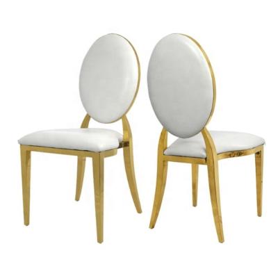 China Wholesale Modern Gold Stainless Steel Modern Stylish Popular Wedding Chair for sale