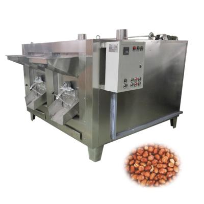 China Commercial Beverage Factory Stainless Steel Peanut Roaster Almond Roasting Machine Electricity Gas Cocoa Bean Roaster for sale