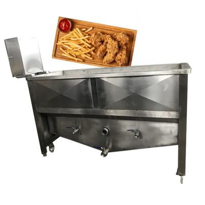 China Hotels French Fries Making Machine Electric Deep Fryer / Plant Deep Pressure Frying Machine for sale