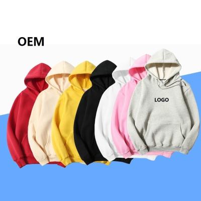 China Anti-Wrinkle Private Label Black Mens 100% Cotton Fleece Couples Hoodies White Blank Solid Organic Sweatshirts for sale