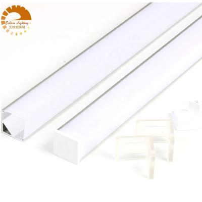 China DIY decoration light square corner strip, led aluminum profile, led stair light for 6-10mm PCB led flexible strip for sale