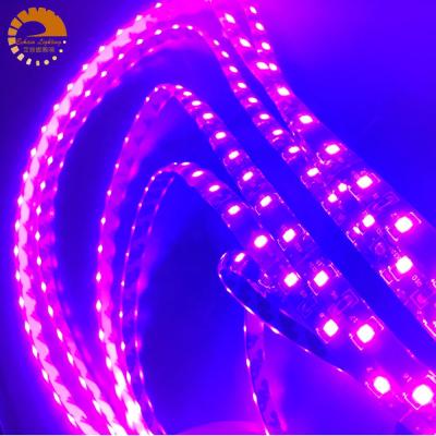 China Special Office! ! UV led strip, 395-405nm, 3528 60leds, UV led flexible strip, purple led strip for silver control, decoration lighting for sale