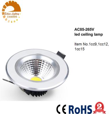 China Indoor Lighting Led Downlight COB Ceiling Spot Light 9w 12w 15w AC85-265V AC85-265V Recessed Lights Indoor Lighting for sale