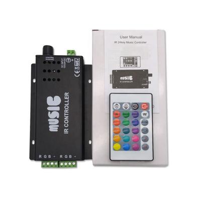 China DC12-24V music led controller with 24 main IR for sale