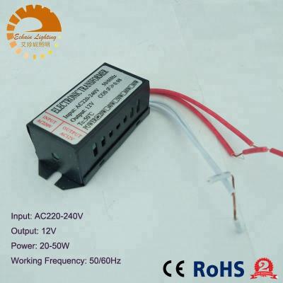 China New Electronic components+Copper Wire AC 220V to 12V 20-50W LED Lighting Transformator Halogen Lamp Electronic Transformer LED Driver Power Supply for sale