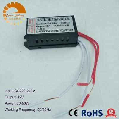 China Electronic components+Copper Wire AC 220V to 12V 20-50W LED Lighting Transformator Halogen Lamp LED Driver Power Supply for sale