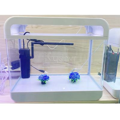 China Glass Touch Led Top Layer Sponge Air Filter Small Fancy Fish Tank Aquarium Glass Tanks For Sale for sale