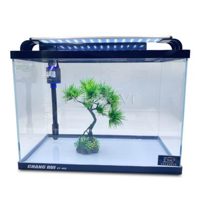 China Marine Small Fish Bowl Water Viable Tanks Aquarium Equipment Transparent Aquariums And Accessories Fish Culture Super Clear Glass White for sale