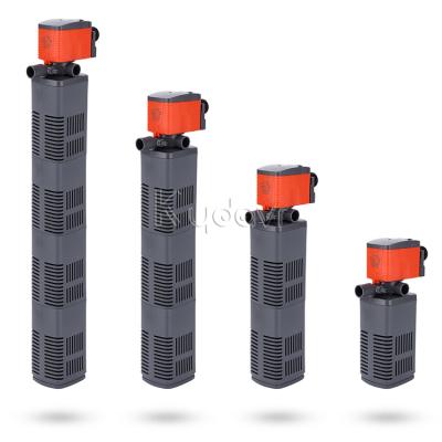 China Plastic Plastic Mute Three In One Pump Built-in Aquarium Filtration Internal Water Filter For Fish Tank for sale