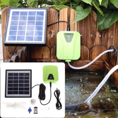 China Small Rechargeable Battery Power Outdoor Submersible Compressor Solar Pond Aerator 15*14*8cm/15*14*8cm for sale