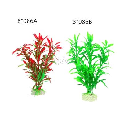 China 2021 New Arrivals Beautiful Sustainable Aquarium Landscaping Ornamental Aquatic Plant Plastic Aquarium Plants for sale