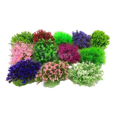 China Wholesale Realistic Colorful Viable Aquatic Plant Aquarium Green Grass Plants Plastic Aquarium Landscape for sale