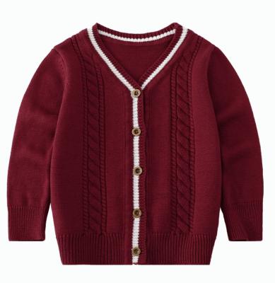 China New kindergarten manufacturers 2022 school uniform cardigan new kindergarten uniform sweater can be customized logo school cardigan casual uniform sweaters for sale