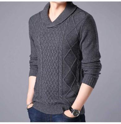 China Cheapest Fashion Anti-wrinkle Mens Pullover Handmade Knitted Sweaters for sale