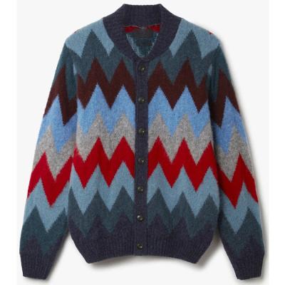 China Factory custom Anti-wrinkle mohair cardigan jacket single breasted anti-static men fall fashion trend OEM for sale