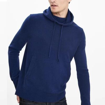 China Anti-wrinkle OEM pullover hoodie stylish cool sweater 12GG new sheath long slim fit knitted pullover hoody knitwear with pockets for males for sale