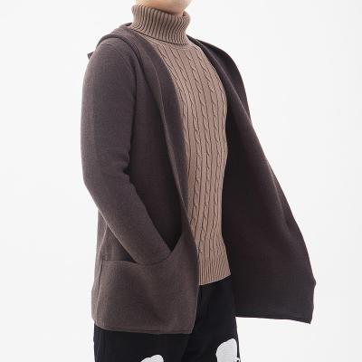 China 2022 Wholesale Custom Anti-Wrinkle OEM Sweater Cardigan Men Thick Knit Jacket Men's Long Winter Woolen Coat Sweater for sale