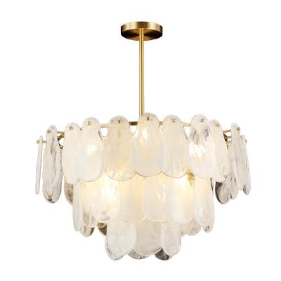 China Modern Art Glass Chandelier Lamp Light Luxury Home Decor Pendant Lights Nordic Modern Decoration for sale