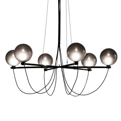 China Glass Ball Modern Home Decor Light Fixture Hanging Modern Chandelier Living Room Lighting for sale